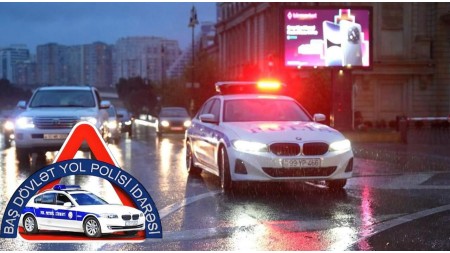 DYP yağıntılı hava ilə bağlı sürücü və piyadalara xəbərdarlıq etdi 